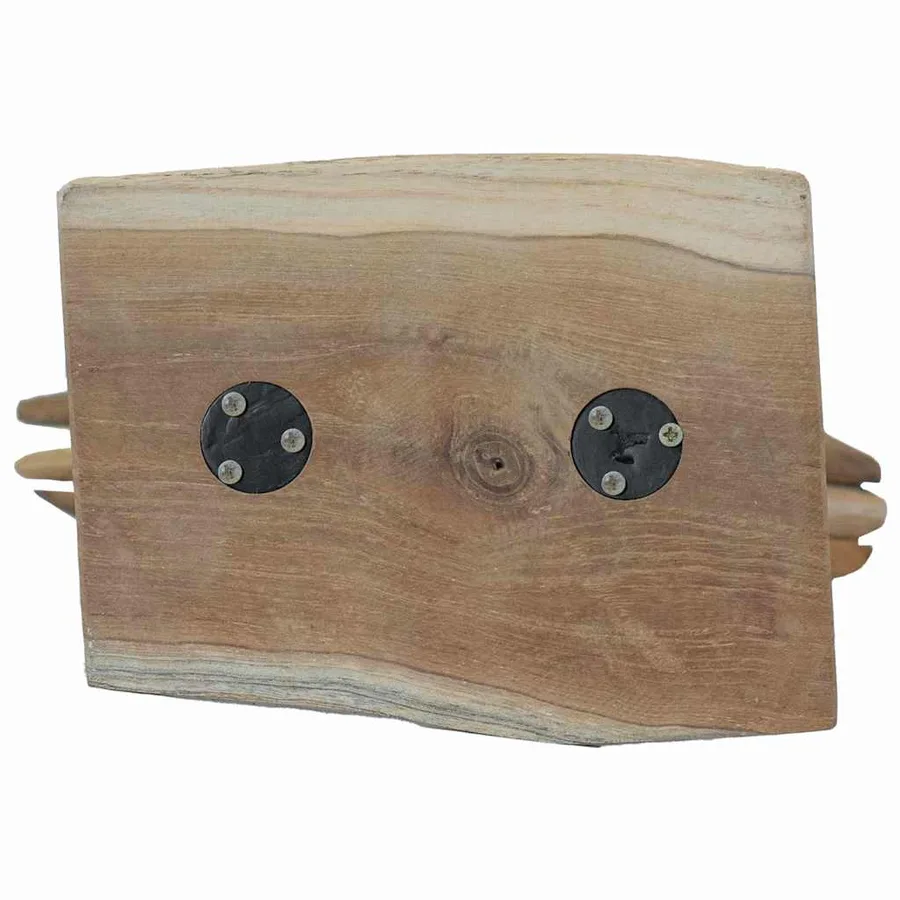 Étoile de Noël Marron 31 x 15 x 46 cm Bois de teck massif - 10