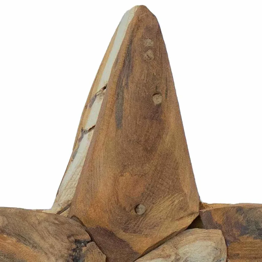 Étoile de Noël Marron 31 x 15 x 46 cm Bois de teck massif - 7