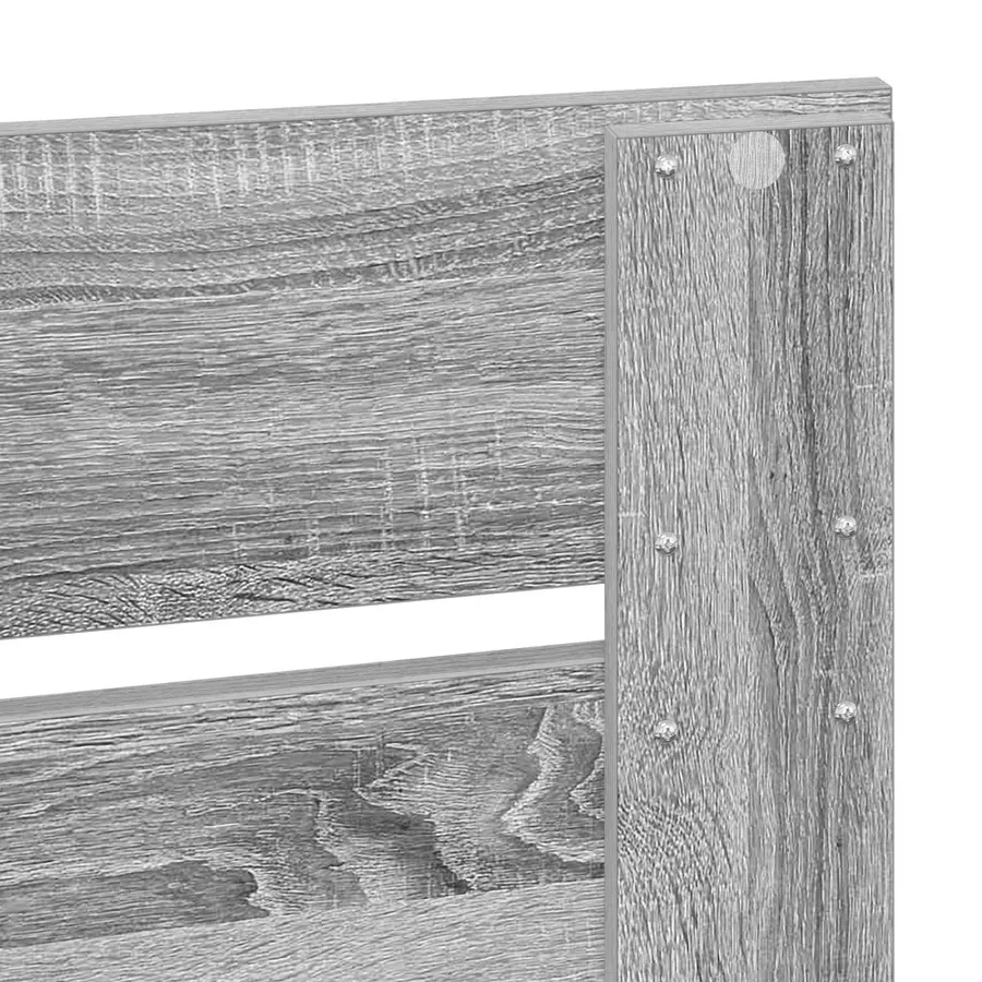 Cadre de lit Gris Sonoma 180 x 200 cm Pin massif - 11