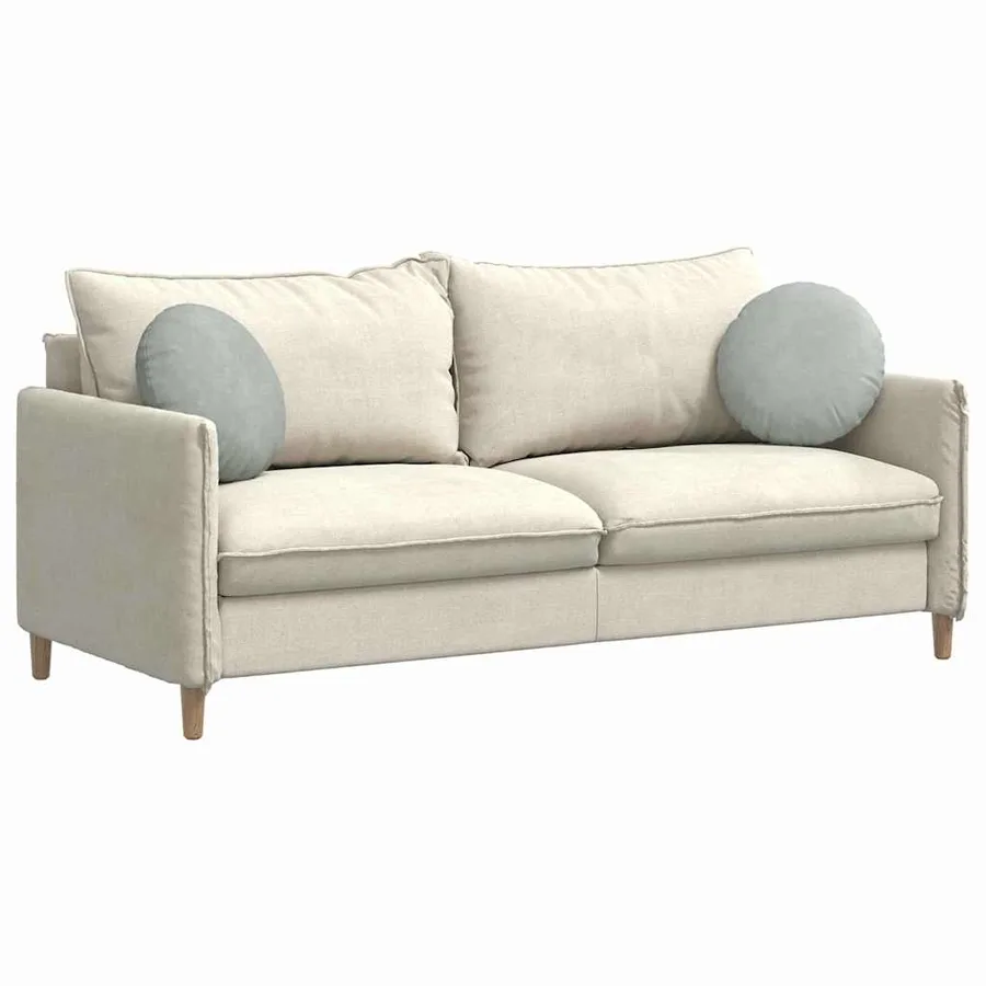 Coussins de siège 2 pcs Gris clair Ø 40 x 13 cm Velours - 3