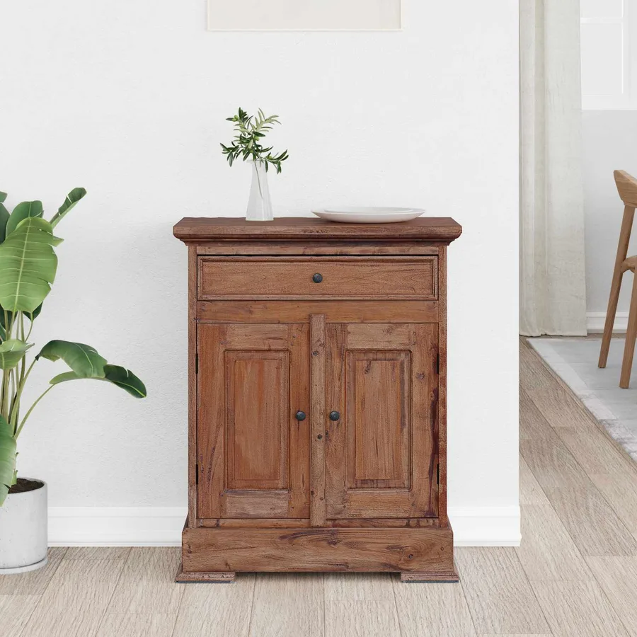 Armoire de rangement 63 x 30 x 79 cm Bois de Mahogany Massif - 3