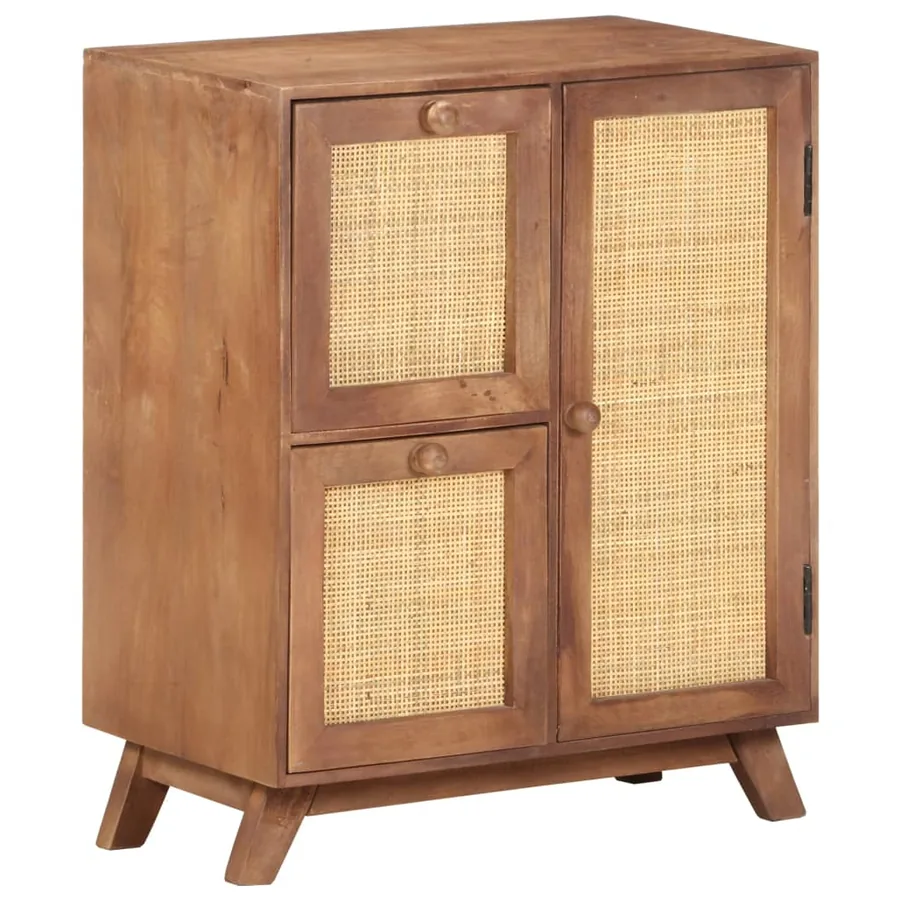 Buffet 60x35x75 cm Bois de manguier massif - 11