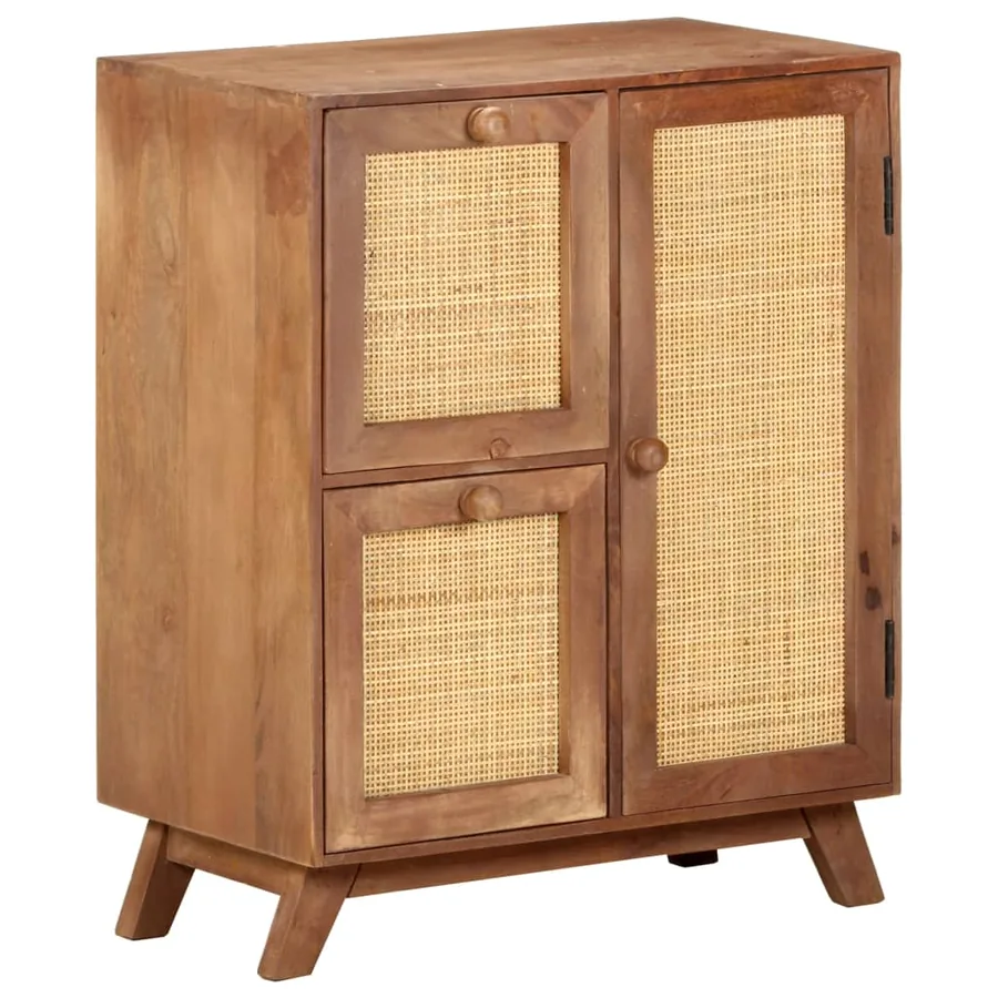 Buffet 60x35x75 cm Bois de manguier massif - 12