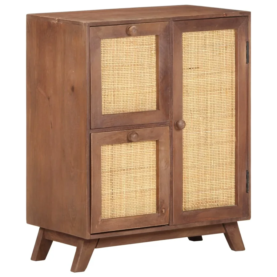 Buffet 60x35x75 cm Bois de manguier massif - 13