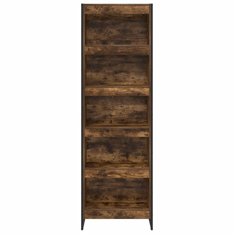 Bibliothèque 60 x 30 x 189,5 cm Bois d'ingénierie Chêne Fumé - 5