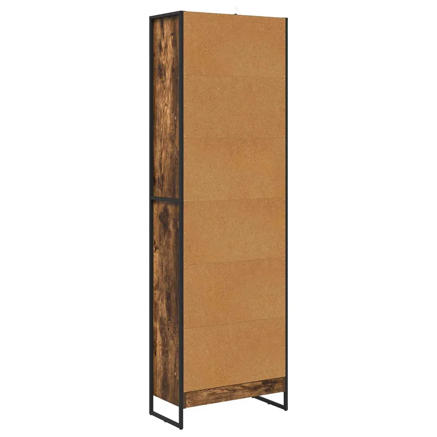 Bibliothèque 60 x 30 x 189,5 cm Bois d'ingénierie Chêne Fumé - 7