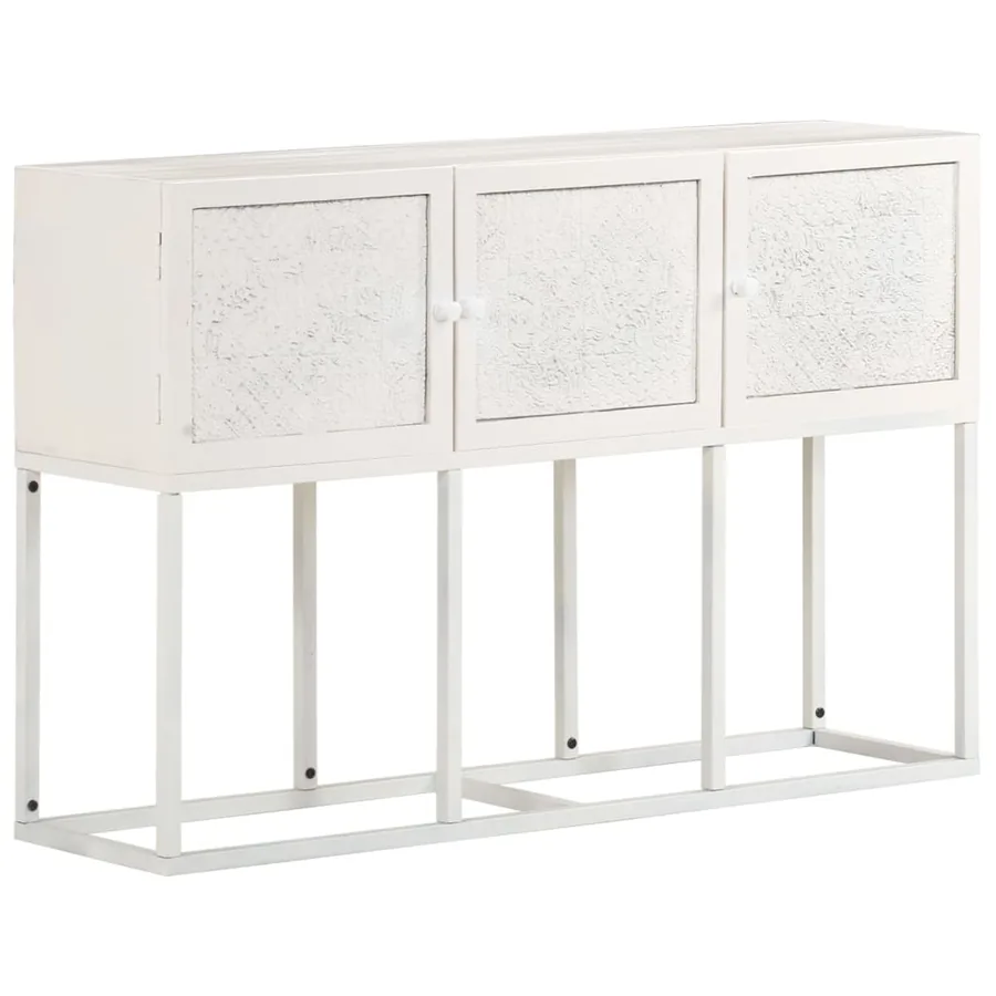 Buffet 115x30x76 cm Bois de manguier massif - 10