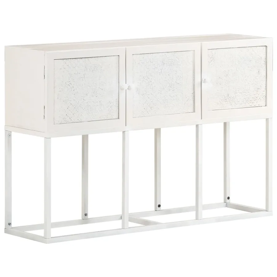 Buffet 115x30x76 cm Bois de manguier massif - 11