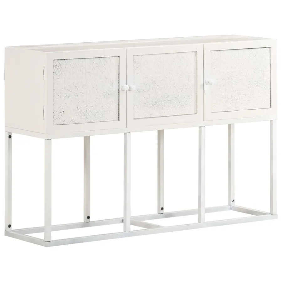 Buffet 115x30x76 cm Bois de manguier massif - 8