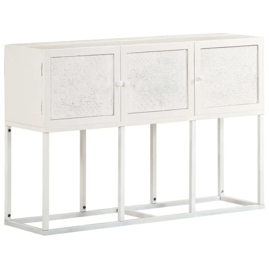 Buffet 115x30x76 cm Bois de manguier massif - 9