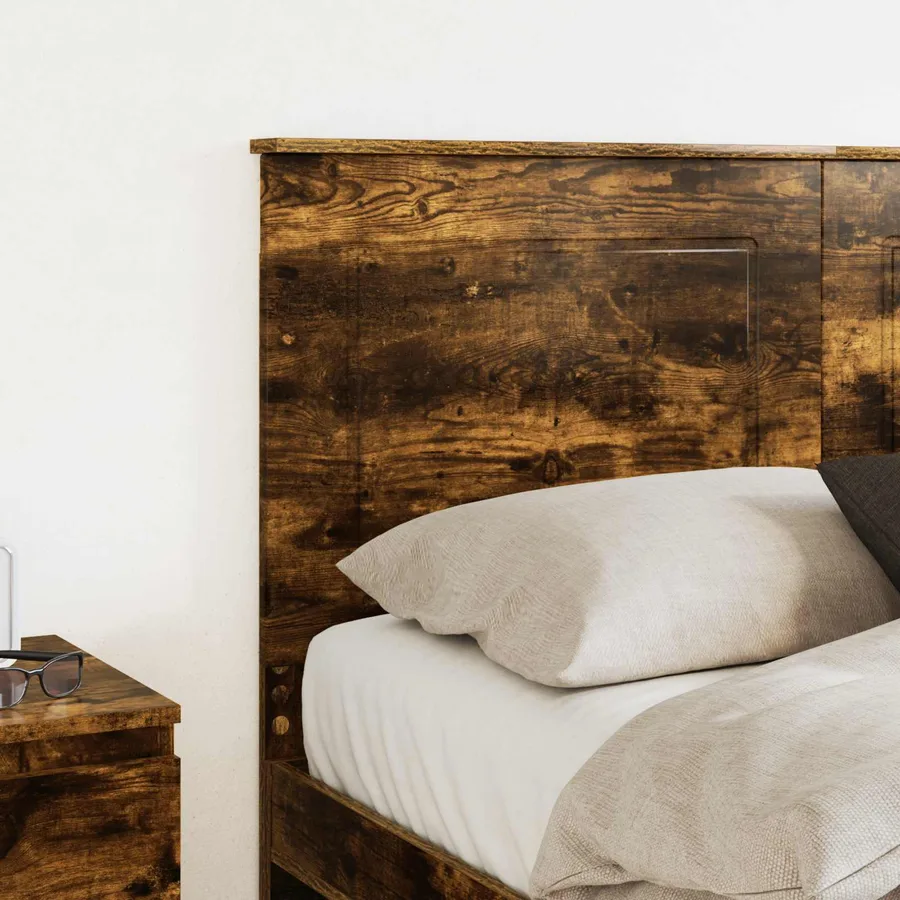 Tête de lit Chêne Fumé 100 cm Bois d’ingénierie - 3
