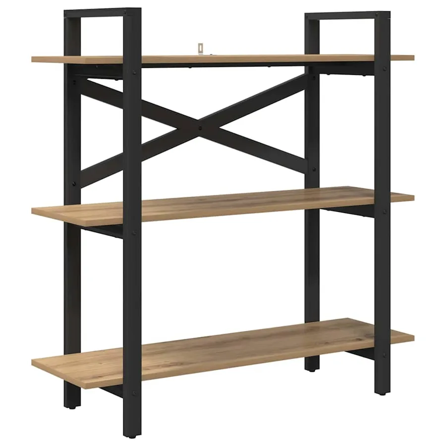 Étagère 3 niveaux 100 x 33,5 x 102 cm Bois d'ingénierie - 2