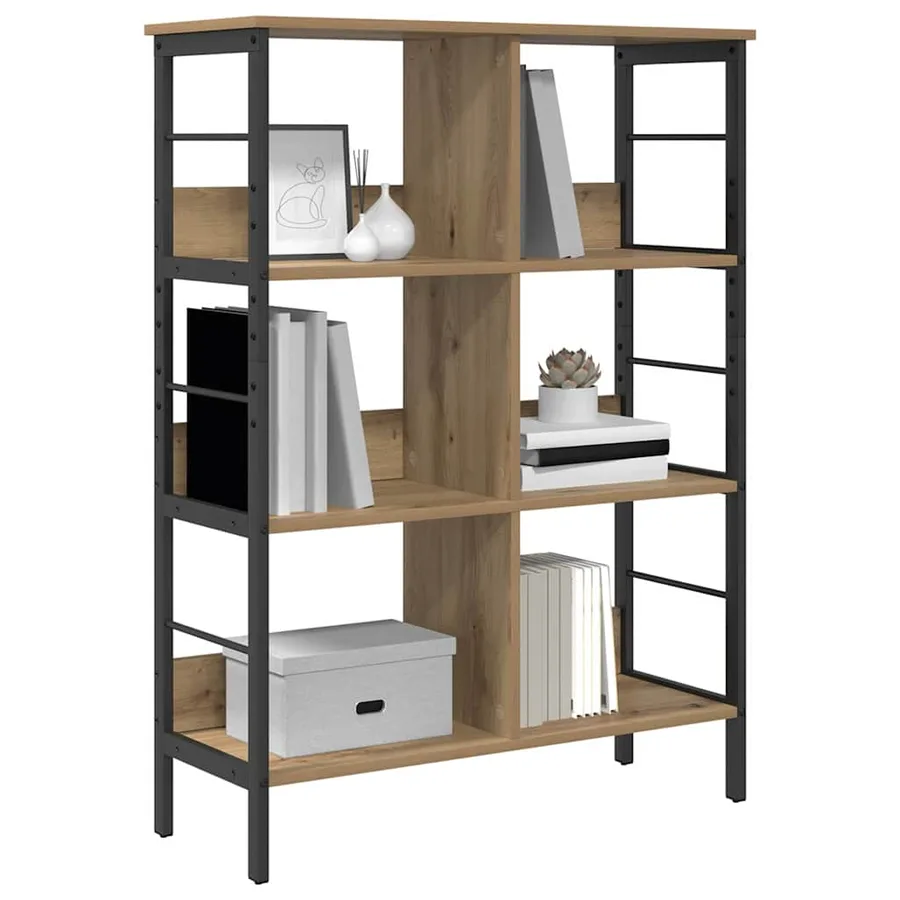 Étagère 6 niveaux 82 x 32 x 112 cm Bois d'ingénierie - 3