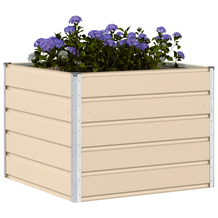 Jardinière Ivoire 100 x 100 x 75 cm Acier - 3