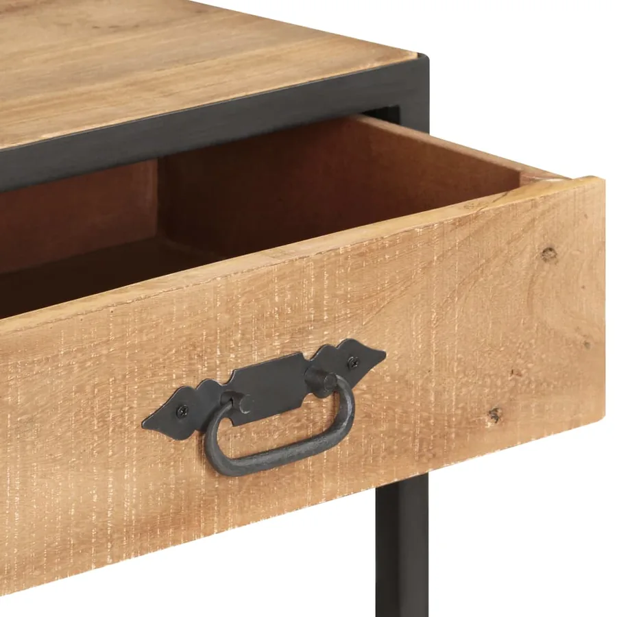 Table console 90x35x74 cm Bois de récupération massif - 5