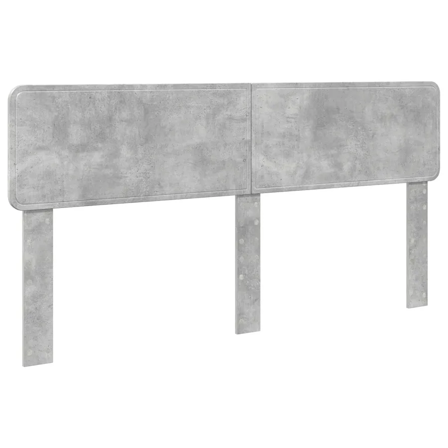 Tête de lit Gris béton Bois d'ingénierie - 2