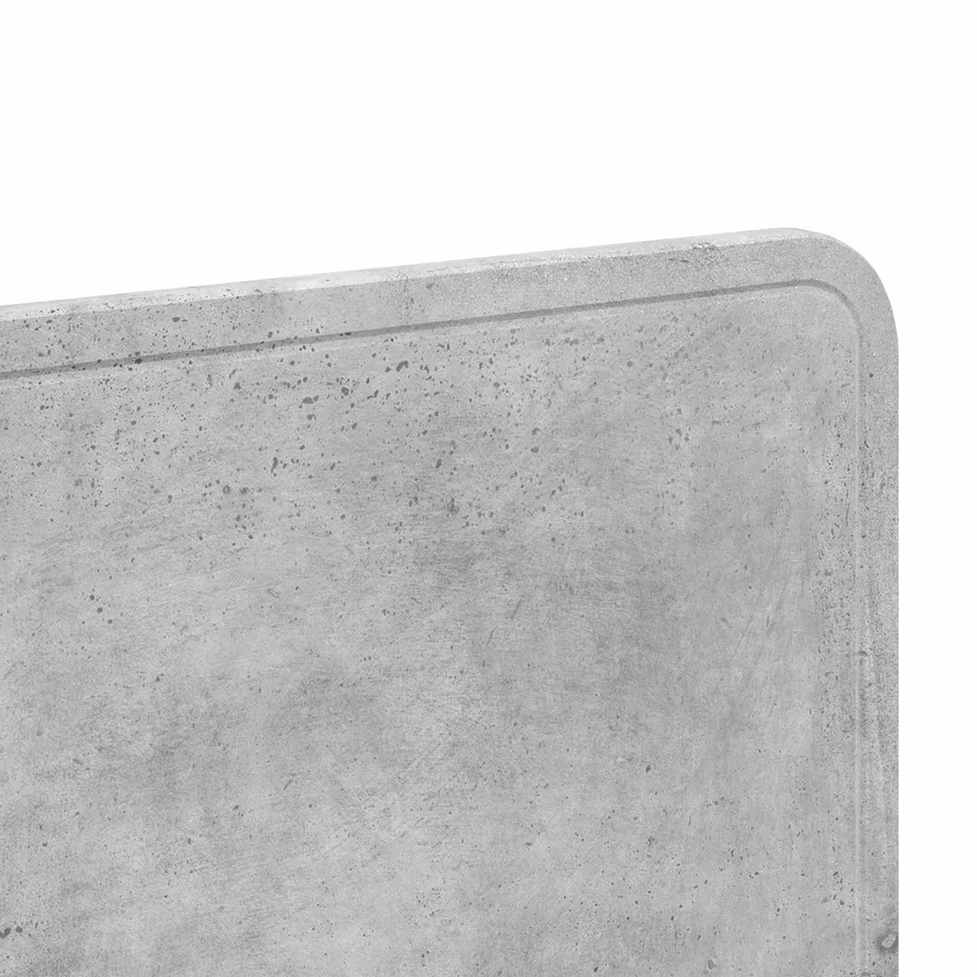 Tête de lit Gris béton Bois d'ingénierie - 7