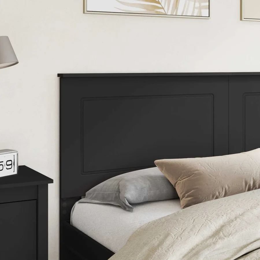 Tête de lit Chêne Noir 100 cm Bois d’ingénierie - 3