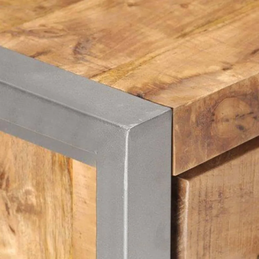 Buffet 60x35x72 cm Bois de manguier brut - 5