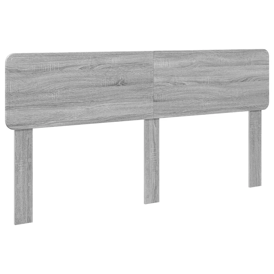 Cadre de lit Gris Sonoma 200 x 200 cm Pin massif - 6