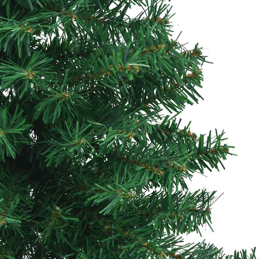 Arbre de Noël artificiel d'angle Vert 180 cm PVC et métal - 8