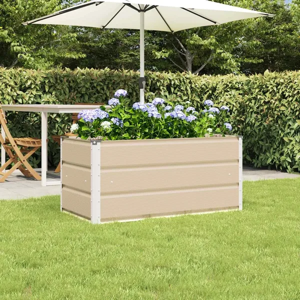Jardinière Ivoire 100 x 50 x 45 cm Acier galvanisé