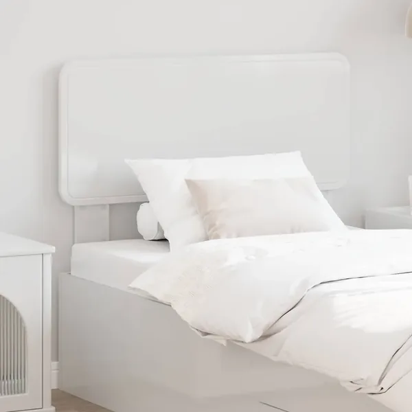 Tête de lit Blanc Brillant Bois d'ingénierie