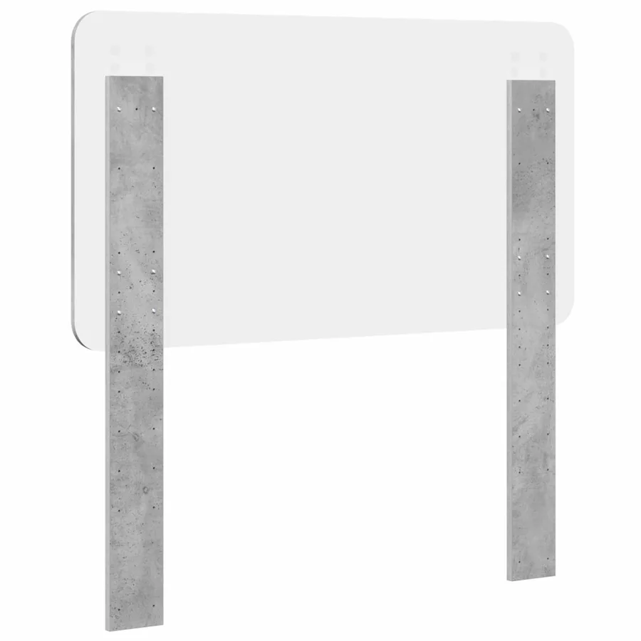 Tête de lit Gris béton Bois d'ingénierie - 6