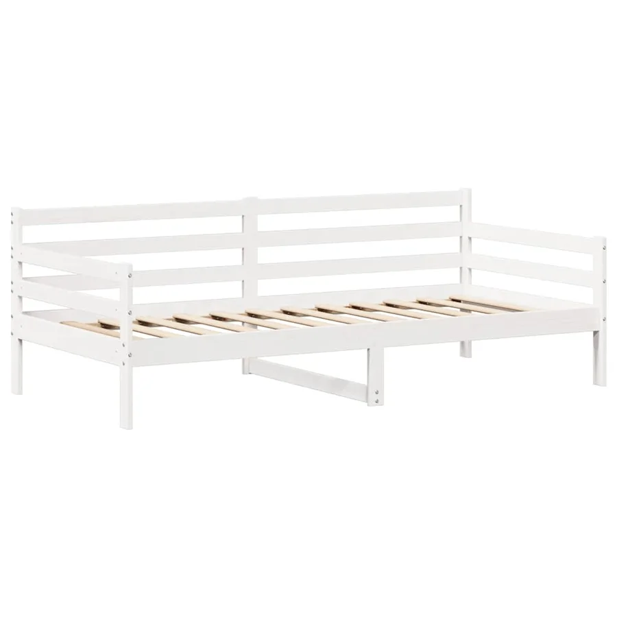 Ensemble de lit de jour et de banc et toit sans matelas blanc - 7