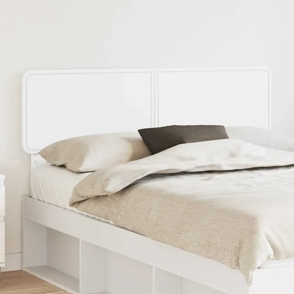 Tête de lit Blanc Bois d'ingénierie