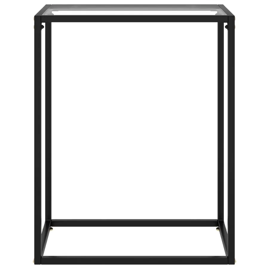 Table console Transparent 60x35x75 cm Verre trempé - 2
