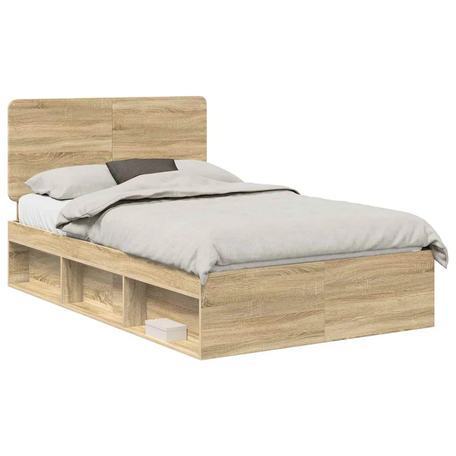 Cadre de lit Sonoma 120 x 200 cm Bois de pin massif - 2