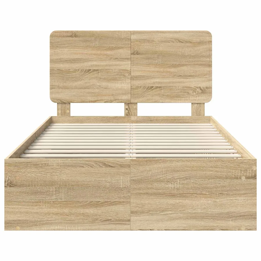 Cadre de lit Sonoma 120 x 200 cm Bois de pin massif - 7