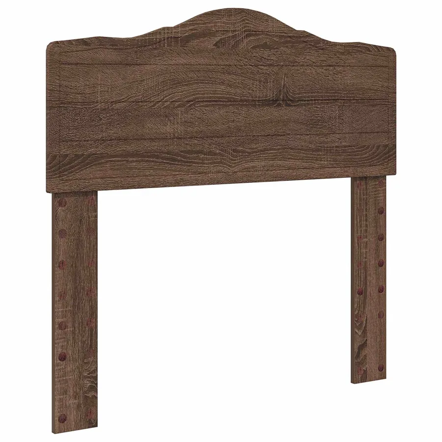 Lit de Rangement Chêne brun 100 x 200 cm Bois d'ingénierie - 7