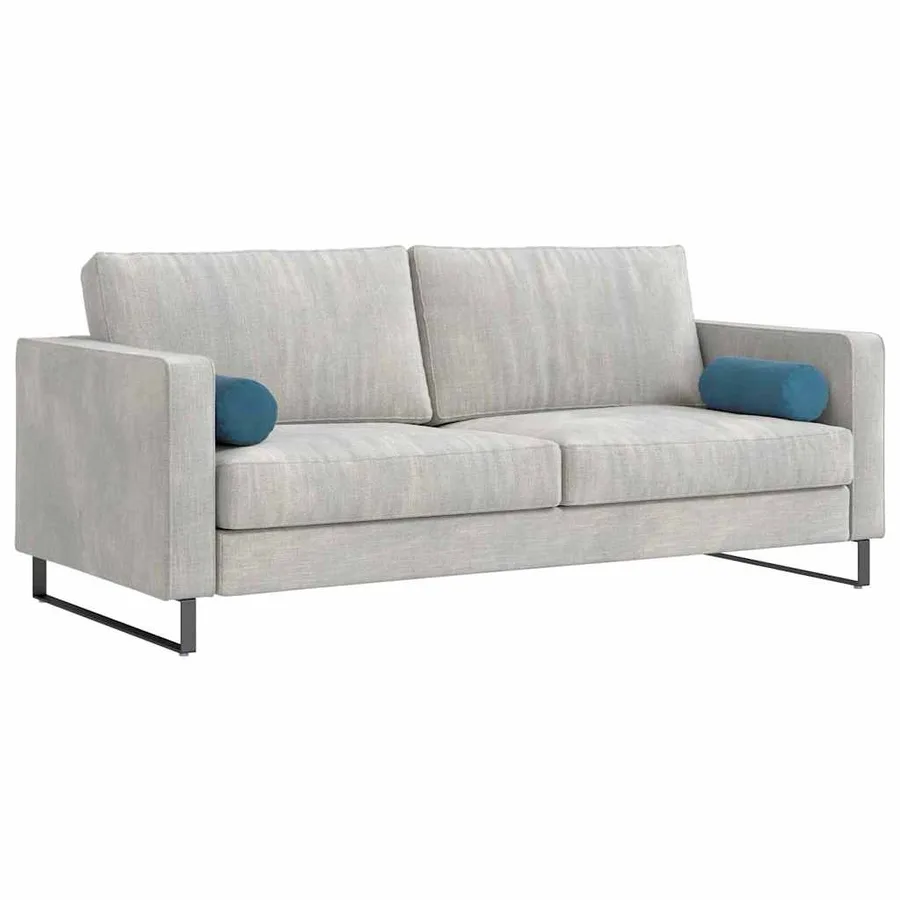Coussins d'accent 2 pcs Bleu Ø 15 x 40 cm - 3