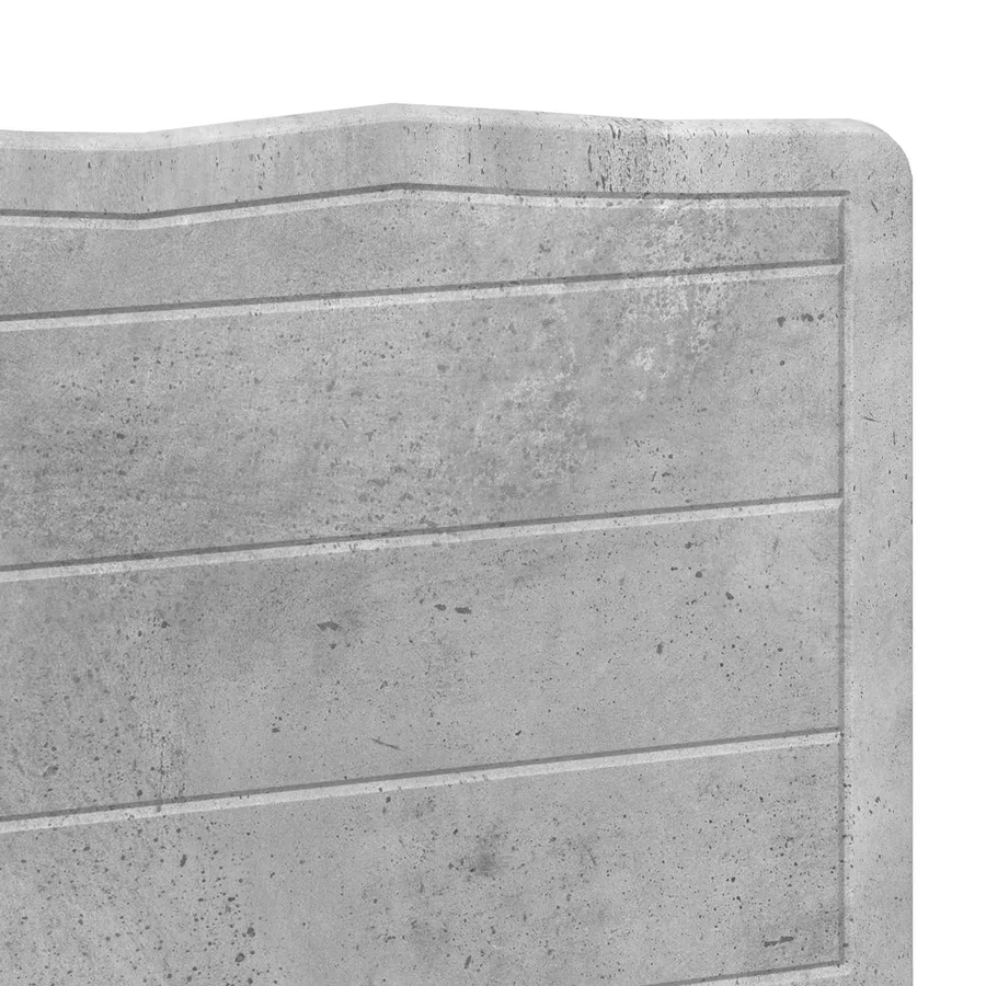 Tête de lit Gris béton Bois d'ingénierie - 7
