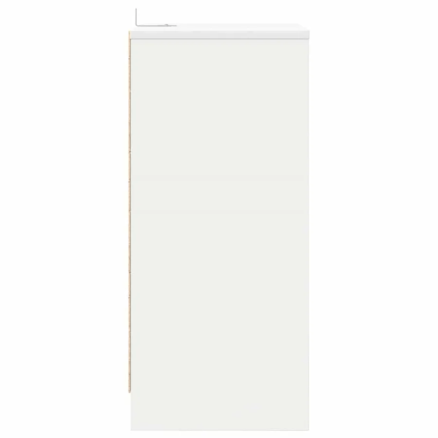 Tables de chevet 2 pcs Blanc 40 x 30 x 467 cm Bois d'ingénierie - 7