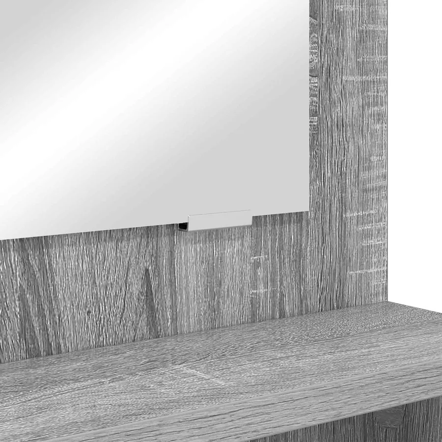 Tables de maquillage pour chambre avec tiroir Gris Sonoma - 11