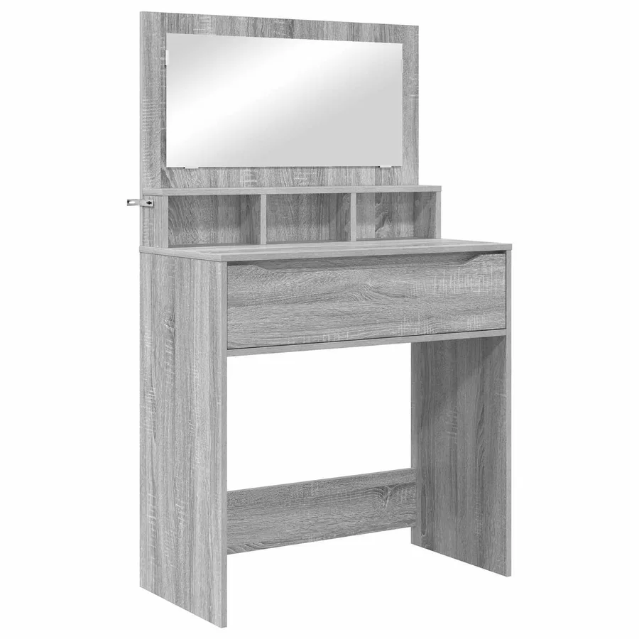 Tables de maquillage pour chambre avec tiroir Gris Sonoma - 2