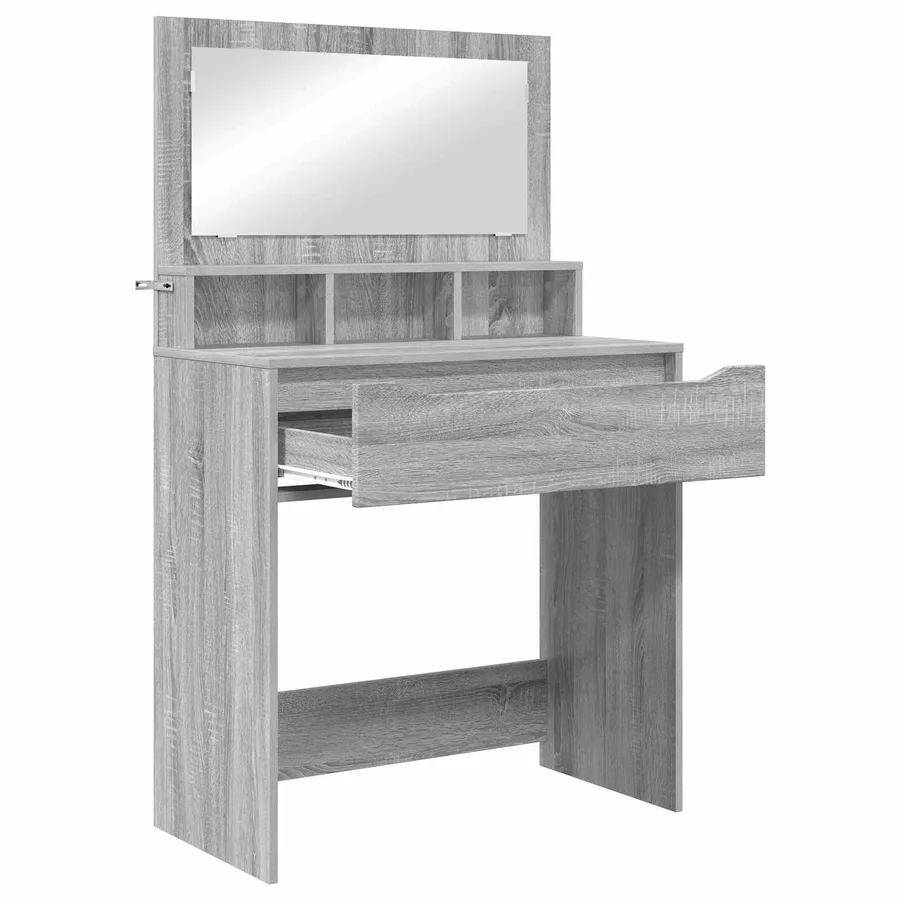Tables de maquillage pour chambre avec tiroir Gris Sonoma - 5