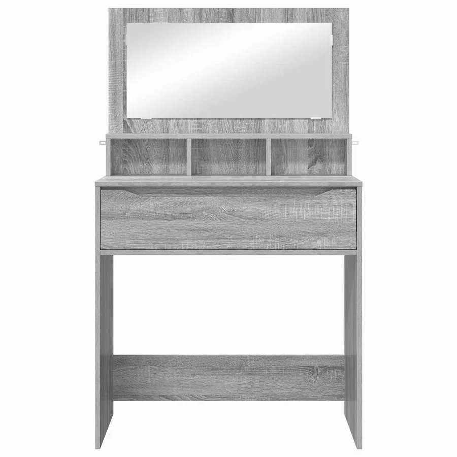 Tables de maquillage pour chambre avec tiroir Gris Sonoma - 6