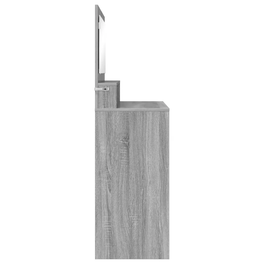 Tables de maquillage pour chambre avec tiroir Gris Sonoma - 7