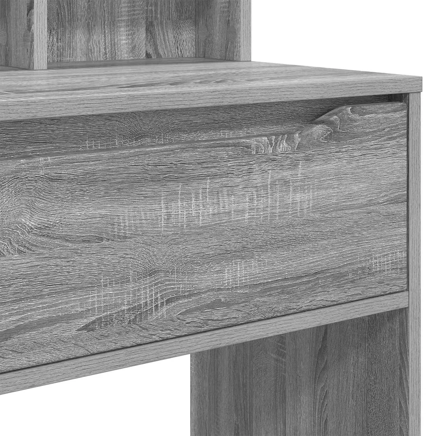 Tables de maquillage pour chambre avec tiroir Gris Sonoma - 8
