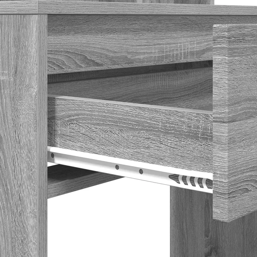 Tables de maquillage pour chambre avec tiroir Gris Sonoma - 9