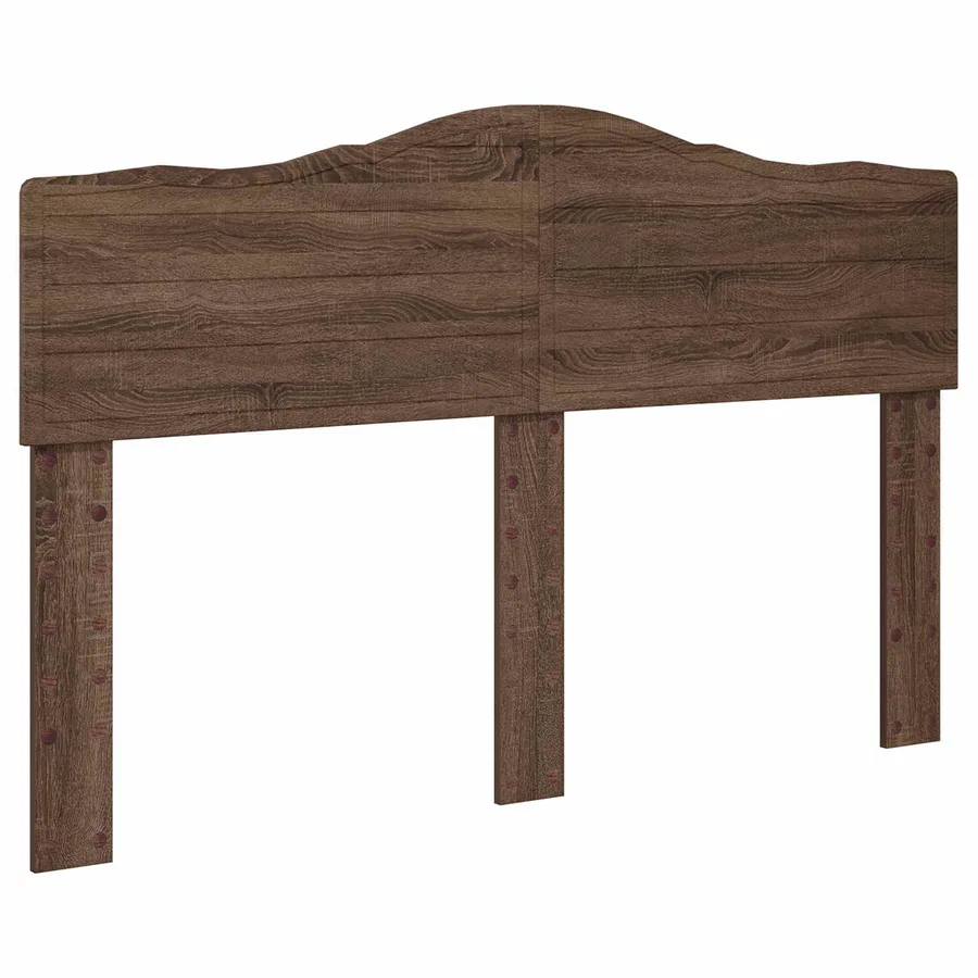 Cadre de lit Chêne brun 150 x 200 cm Bois Ingénierie - 7