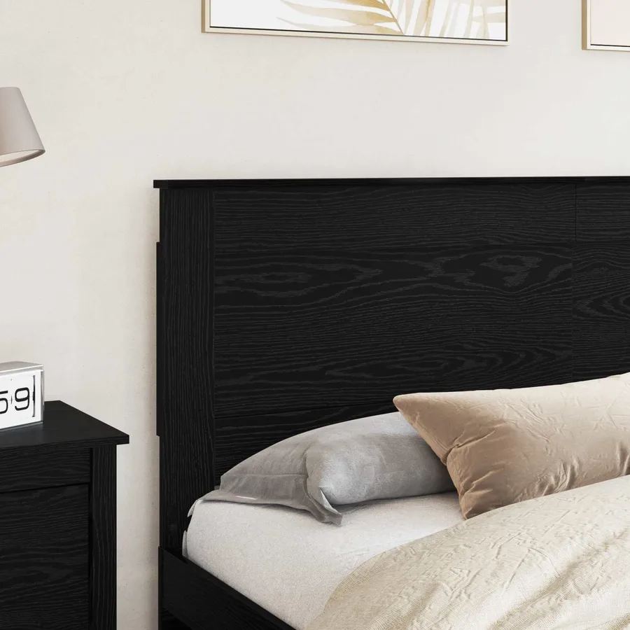 Tête de lit Chêne noir 200 cm Bois d'ingénierie - 3