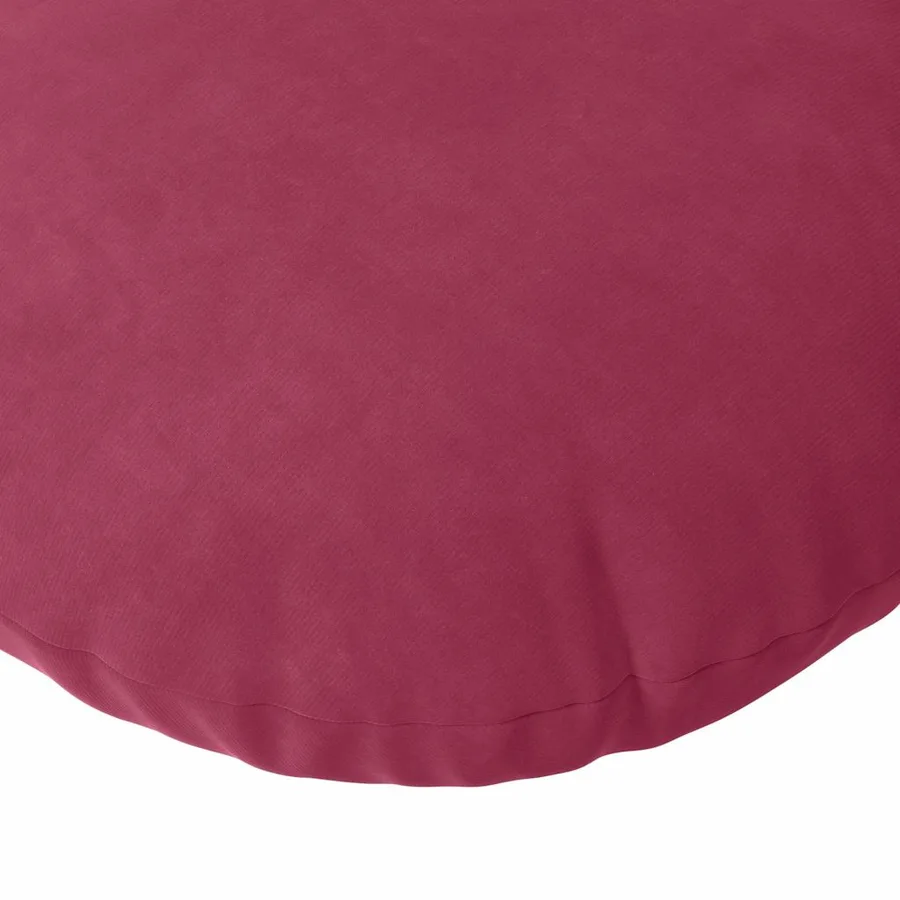 Coussins de siège 2 pcs Bordeaux Ø 40 x 13 cm Velours - 7