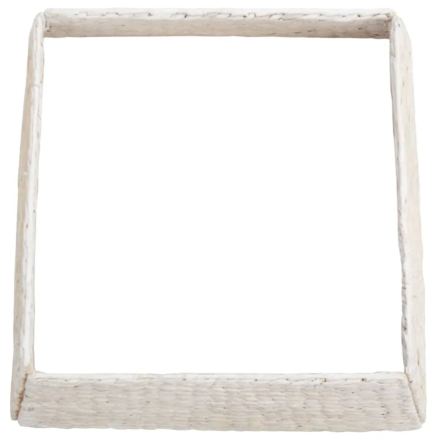Collier de sapin de Noël Blanc 60 x 60 x 28 cm Jacinthe d'eau - 4
