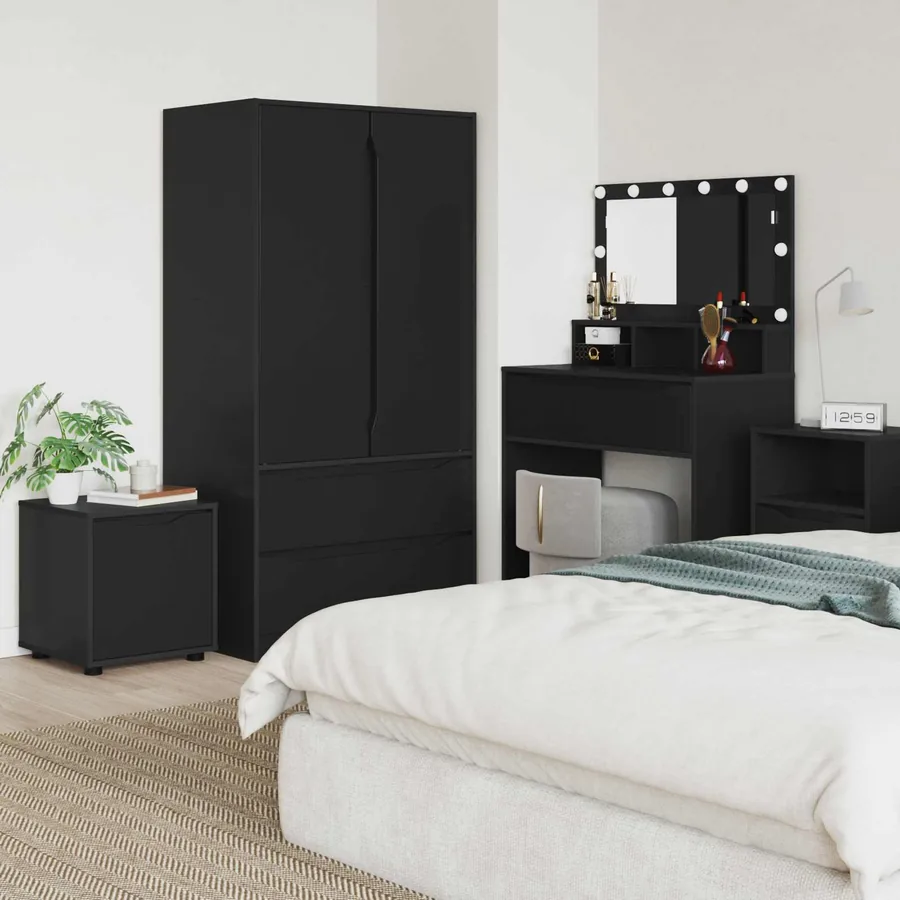 Cabinet de salle de bain Noir 40,5 x 40 x 44 cm