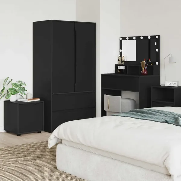 Cabinet de salle de bain Noir 40,5 x 40 x 44 cm